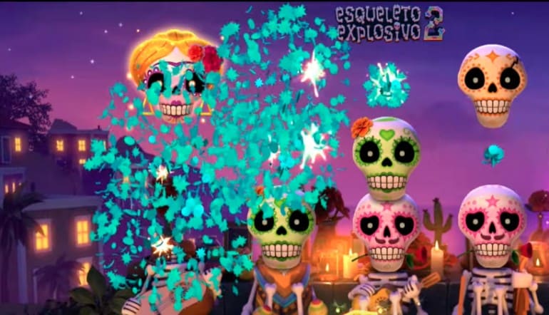 Scopri la serie di giochi Esqueleto Explosivo un'avventura colorata e divertente! Scopri la serie di giochi Esqueleto Explosivo un'avventura colorata e divertente!